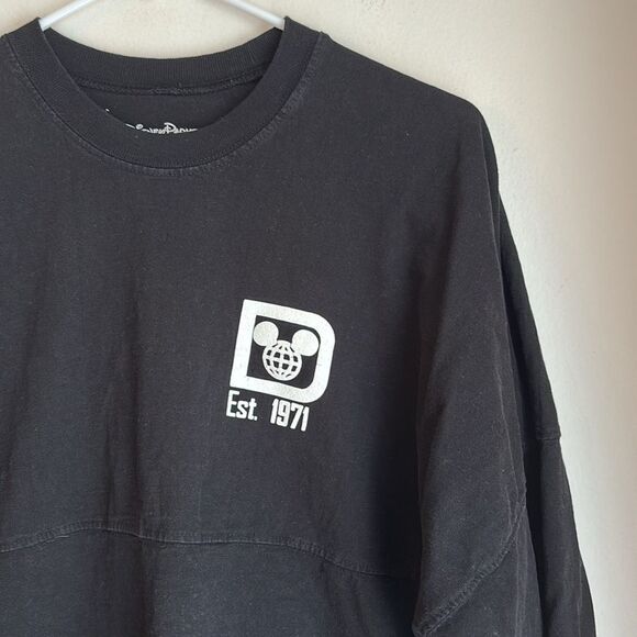 Disney Parks Spirit Jersey long sleeve Women’s Unisex Men’s Black t-shirt Small - Picture 2 of 8